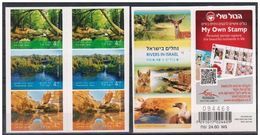 ISRAEL 2015 RIVER ZIN TANINIM KZIV BOOKLET LYNX DEER EAGLE BOOKLET - Carnets