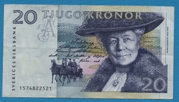 SWEDEN 20 Kronor 1991 Serie 1574822521 P# 61a  Selma Lagerlöf Little Nils Holgersson - Suède