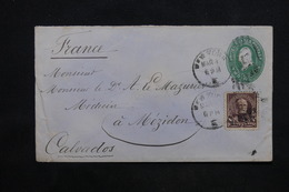 ETATS UNIS - Entier Postal + Complément De New York Pour La France - L 24695 - ...-1900