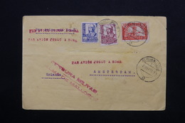 ESPAGNE - Enveloppe De Mallorca Pour Amsterdam En 1938 Avec Censure Militaire , Affranchissement Plaisant - L 24765 - Republicans Censor Marks