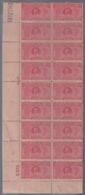 1928-126 CUBA REPUBLICA (LG1603) Ed. 2c GERARDO MACHADO PLATE NUMBER BLOCK 18. ORIGINAL GUM. - Neufs