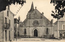 - COURSON Les CARRIERES - L'Eglise Et La Ruche Moderne (pompe à Essence)  -18810- - Courson-les-Carrières