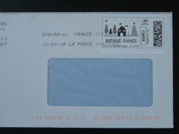 Bonne Année New Year Greetings Timbre En Ligne Sur Lettre (e-stamp On Cover) TPP 4283 - Printable Stamps (Montimbrenligne)