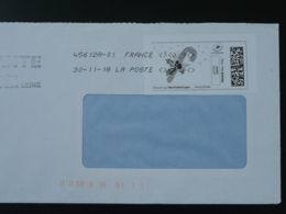 Houx De Noel Timbre En Ligne Sur Lettre (e-stamp On Cover) TPP 4296 - Printable Stamps (Montimbrenligne)