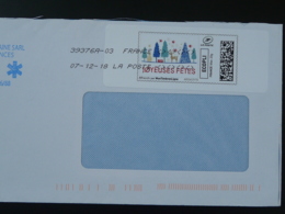 Joyeuses Fêtes Timbre En Ligne Sur Lettre (e-stamp On Cover) TPP 4298 - Printable Stamps (Montimbrenligne)