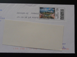 Lac De Montagne Timbre En Ligne Sur Lettre (e-stamp On Cover) TPP 4333 - Printable Stamps (Montimbrenligne)