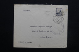 ESPAGNE - Enveloppe Du Consulat De Belgique De Bilbao Pour La Belgique En 1938, Cachet De Censure - L 24910 - Marques De Censures Républicaines