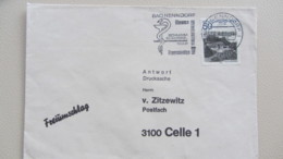 Berlin: Ds-Brief "v. Zitzewitz Nr.5730"mit 50 Pf Bln Ansichten, Porto Für Ds Zw. 1.7.82-31.3.89 Aus Bad Nenndorf Knr:685 - Frankeermachines (EMA)