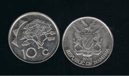 NAMIBIA -  10 Cents 2002   KM2  - Tree - Arbol - Namibie