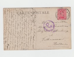 TP - N°138 AVEC CACHET POSTE MILITAIRE  VERS LA HOLLANDE AVEC CENSURE (OF) - 1917 - Armée Belge