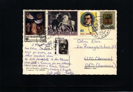 San Marino 1984 Interesting Postcard - Briefe U. Dokumente