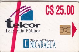 Nicaragua, NI-PUB-CHP-0001, Telcor Telefonía Pública (C$ 25.00),  First Card Issued, Mint In Blister, 2 Scans. - Nicaragua