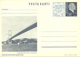 Turkey; 1985 Postal Stationery "Bosphorus Bridge, Istanbul" - Postal Stationery