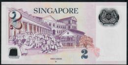 SINGAPORE  P46h 2 DOLLARS  2017 #6PN  1 Hollow Star  XF NO P.h. - Singapore