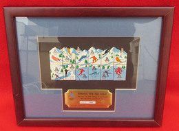 OLYMPIC WINTER GAMES SALT LAKE CITY 2002 UNITED STATES PUZZLE SET FRAMED PINS BADGES!!! - Habillement, Souvenirs & Autres