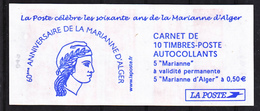 France 1512 Carnet Marianne D'Alger  Non Plié  Neuf ** TB MNH  Sin Charnela Faciale 8.9 - Modern : 1959-…