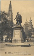 61-221-10 Belgium Antwerpen Anvers Place Verte Cathedrale Statue Rubens Ed Librairie Watrin - Aartselaar