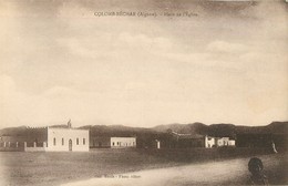 COLOMB-BECHAR PLACE DE L'EGLISE ALGERIE - Bechar (Colomb Béchar)