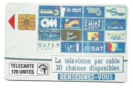 Télécarte Monaco MF 13  Télé Cablée 120U - Monaco