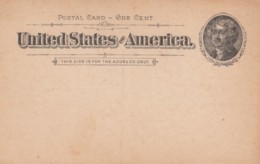 Sc#UX12 1c Jefferson1894 Postal Card Unused, Not Pre-printed - ...-1900