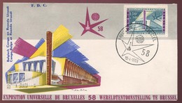 1958 "FDC"  N° 1049  Expo 58  Congo Belge Et Ruanda - 1951-1960