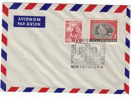 1.X.1957 DUBROVNIK II.KONFERENCIJA EVROPSKIH NACIONALNIH KOMISIJA ZA UNESCO AIRMAIL  JUGOSLAVIJA - Posta Aerea