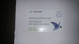 Canada-(045019)-telus-(51)-(20$)-prepiad Mint Card(card Board)+1card Prepiad Free - Kanada