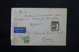 ESPAGNE - Enveloppe De Alicante Pour Oran En 1937 Avec Contrôle Postal Militaire - L 25304 - Republikeinse Censuur