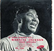 Disque De Mahalia Jackson Vol 2 - Négro Spirituals - Vogue ELP. 7108 - 1955 - - Canti Gospel E Religiosi