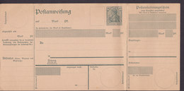 Germany Deutsches Reich Postal Stationery Ganzsache 40 Pf. Germania Postanweisung (Unused) - Other & Unclassified