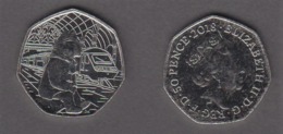 UK 50p Coin 2018 Paddington At The Station -  Uncirculated - 50 Pence