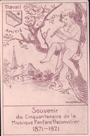 Reconvilier BE, Cinquantenaire De La Musique Fanfare 1871-1921, Illustrateur Monbaron (7121) - Reconvilier