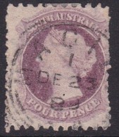 South Australia 1873 P.10x12.5 SG 104 Used - Usati