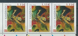 [29] Variété : N° 3585 Kandinsky Timbre Plus Grand + Normal + Plus Petit Se Tenant ** - Neufs