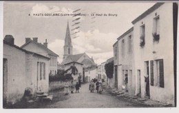 HAUTE GOULAINE (44) : LE HAUT DU BOURG ET L'EGLISE - ECOLIERS - ECRITE EN 1949 - 2 SCANS - - Haute-Goulaine