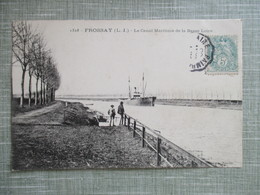 CPA 44 FROSSAY CANAL MARITIME DE LA BASSE LOIRE - Frossay