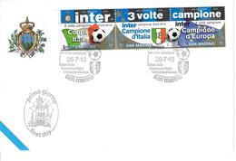 SAN MARINO 2010 - INTER CAMPIONE D'ITALIA - SPORT CALCIO - FDC - Gebruikt