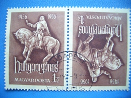 Hungary,1956, János Hunyady, Monument, Famous Persons, Horse, Swors, Military - Oblitérés