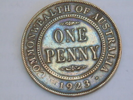 Australian 1 Penny 1923, King George V, Specimen Or Proof-like Coin With Cracked Die - Penny