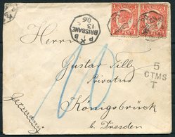 1906 Queensland Brisbane Postage Due, Taxe Cover - Konigsbruck Dresden Germany - Lettres & Documents