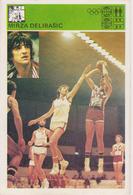 TH2084  ~~  MIRZA DELIBASIC , YUGOSLAVIA, BOSNIA --   SVIJET SPORTA CARD - Basketbal