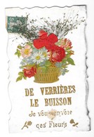 VERRIERES LE BUISSON (91) Carte Fantasie à Ajoutis Je Vous Envoie Ces Fleurs - Verrieres Le Buisson