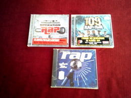 COLLECTION DE 3  CD ALBUM  DE RAP ° 109 RAP & RNB + PLANET RAP + OPERATION RAP - Complete Collections