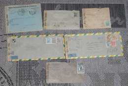 Brazil Brasil 6 Airmail Censor Covers 1943-45 - Collezioni & Lotti