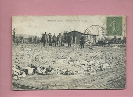 CPA Soupnle Et Très Très  Abîmée  -  Lassigny  -(Oise) - L'emplacement De La Gare - Lassigny