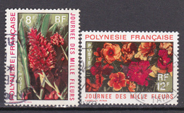 Polynésie Journée Des Mille Fleurs N°83-84 Oblitéré - Gebruikt