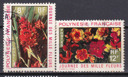 Polynésie Journée Des Mille Fleurs N°83-84 Oblitéré - Usados