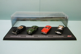 Schuco - Coffret 4 Voitures MERCEDES BENZ 300SL Cabrio + Carrera Panamericana Coupé + 560SL Softtop 1/72 - Massstab 1:72