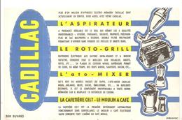 Buvard CADILLAC L'aspirateur, Le Roto-grill, L'ato-mixer, La Cafetière Celt,le Moulin à Café - Elektriciteit En Gas