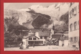 YSAF-09b Dorf Saas-Fee, Belebt, ANIME. Circulé En 1905 - Saas-Fee